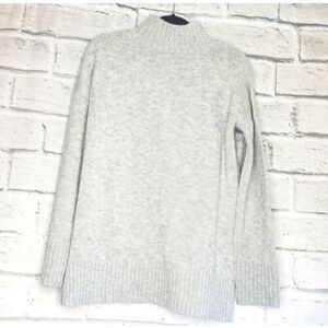 Sanctuary Womens Small Gray Mock Neck Cable Knit Sweater Acrylic Casual